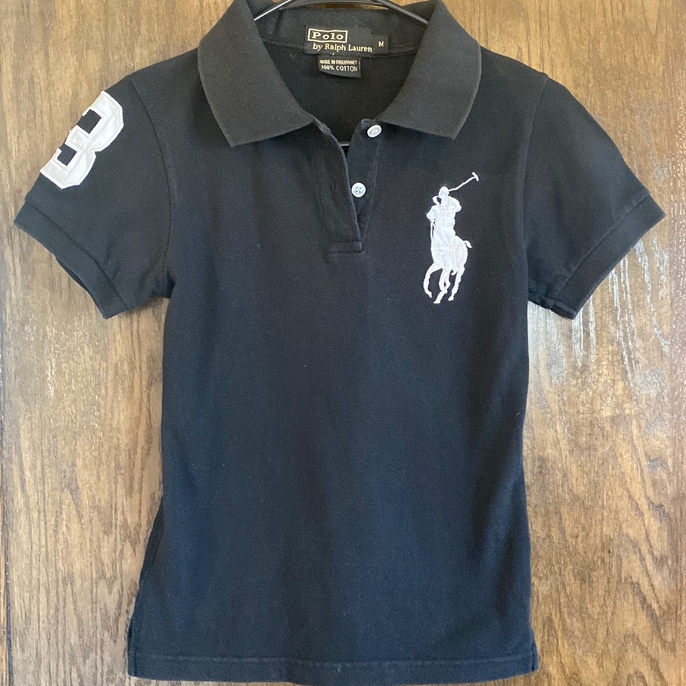 Ralph Lauren black polo large logo